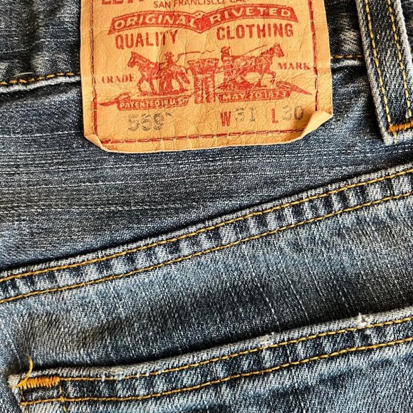 Men's Levis 559 jeans.  size 31/30.Blue - Picture 3 of 3
